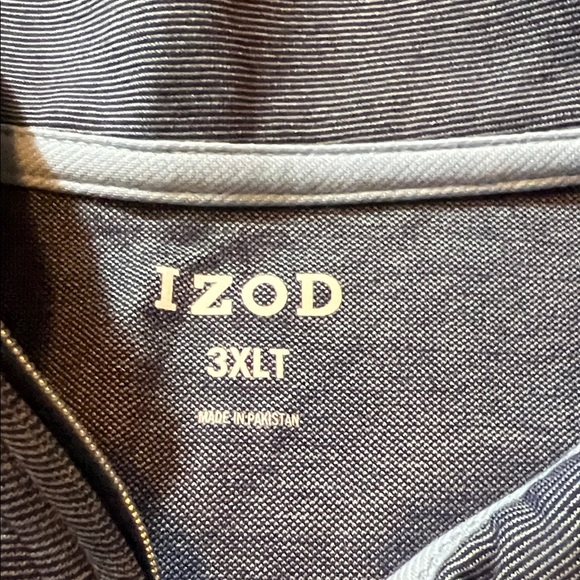 Izod Men's Navy Zip-Up Sweater 3XLT new with tags - Picture 4 of 7